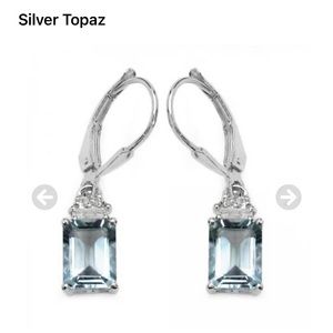 Silver Topaz Earrings